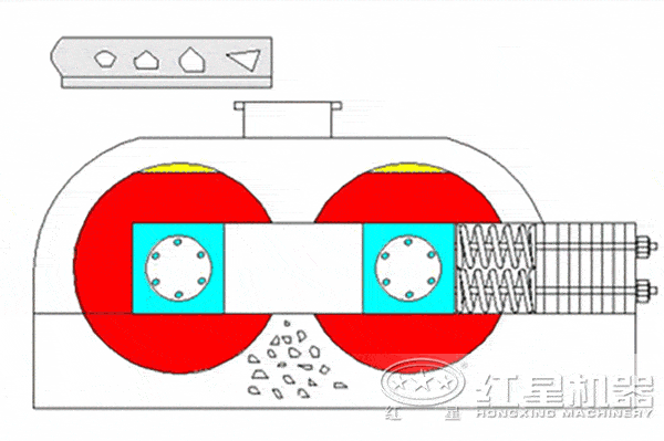 小型齒輥破碎機原理圖 小型齒輥破碎機原理圖