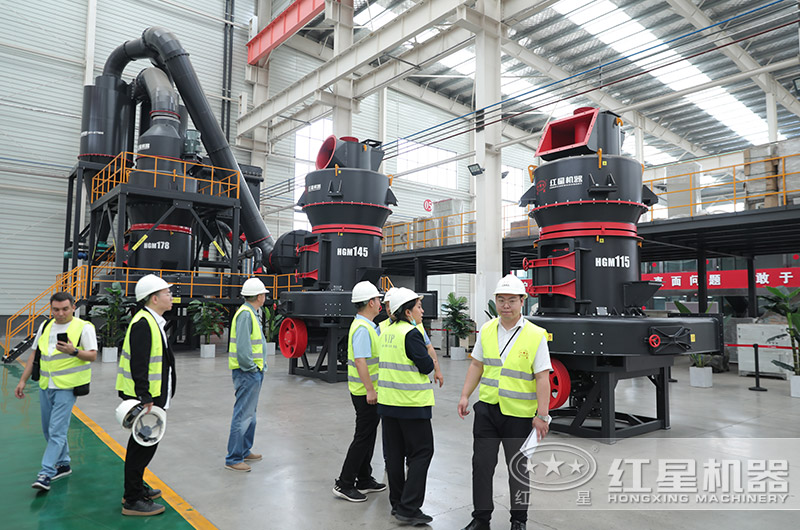 客戶(hù)來(lái)廠(chǎng)考察雷蒙磨粉機(jī)設(shè)備